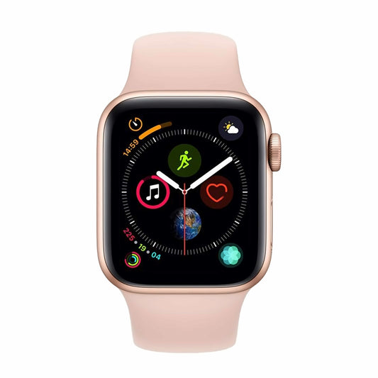 Gold Aluminum with Pink Sand Sport Band