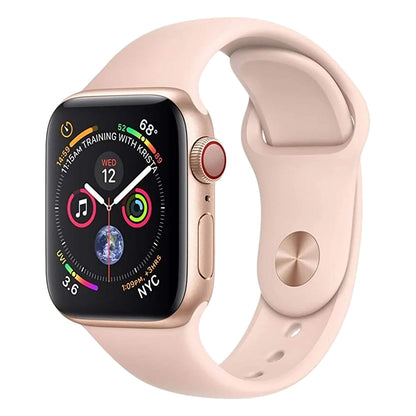 Gold Aluminum with Pink Sand Sport Band