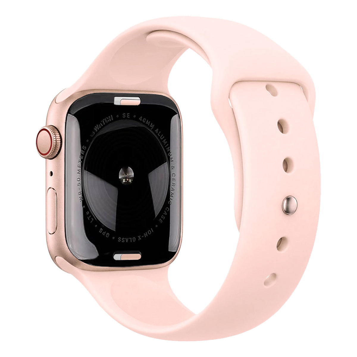 Gold Aluminum with Pink Sand Sport Band
