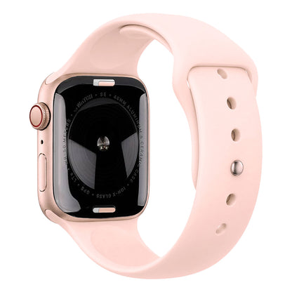 Gold Aluminum with Pink Sand Sport Band