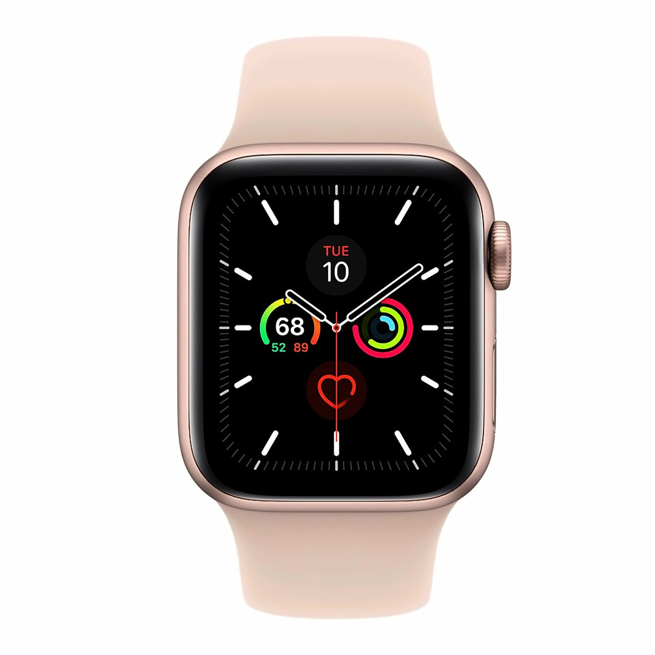 Gold Aluminum with Pink Sand Sport Band