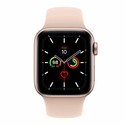 Gold Aluminum with Pink Sand Sport Band