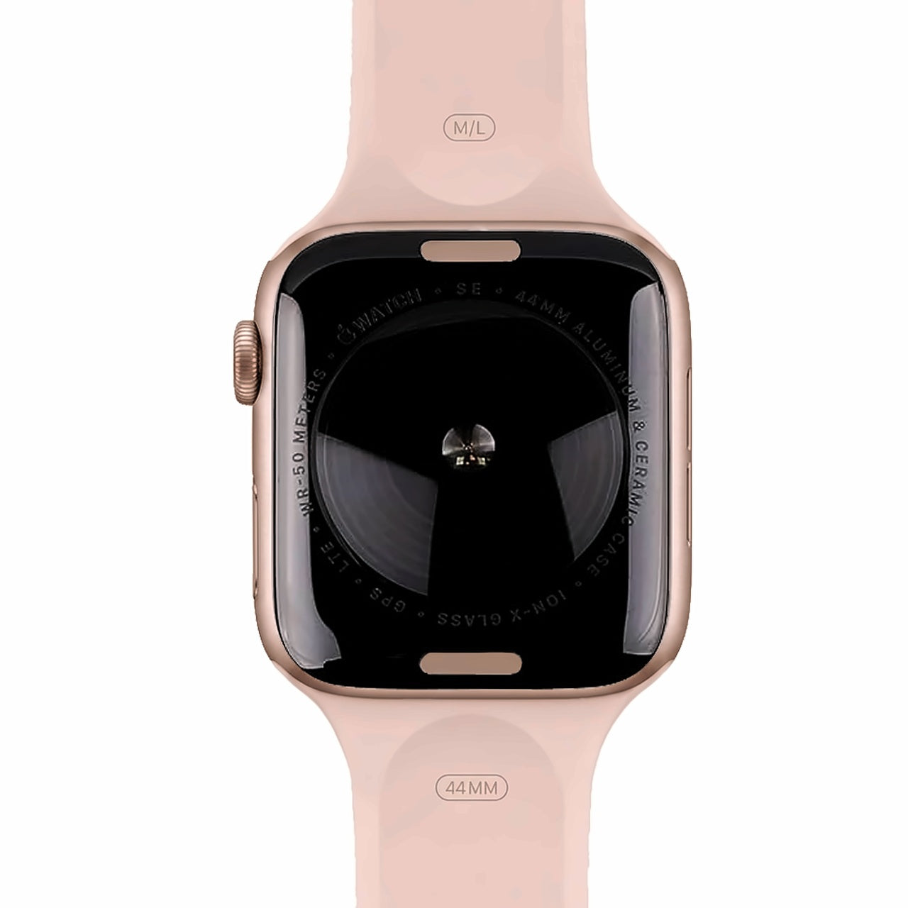 Gold Aluminum with Pink Sand Sport Band