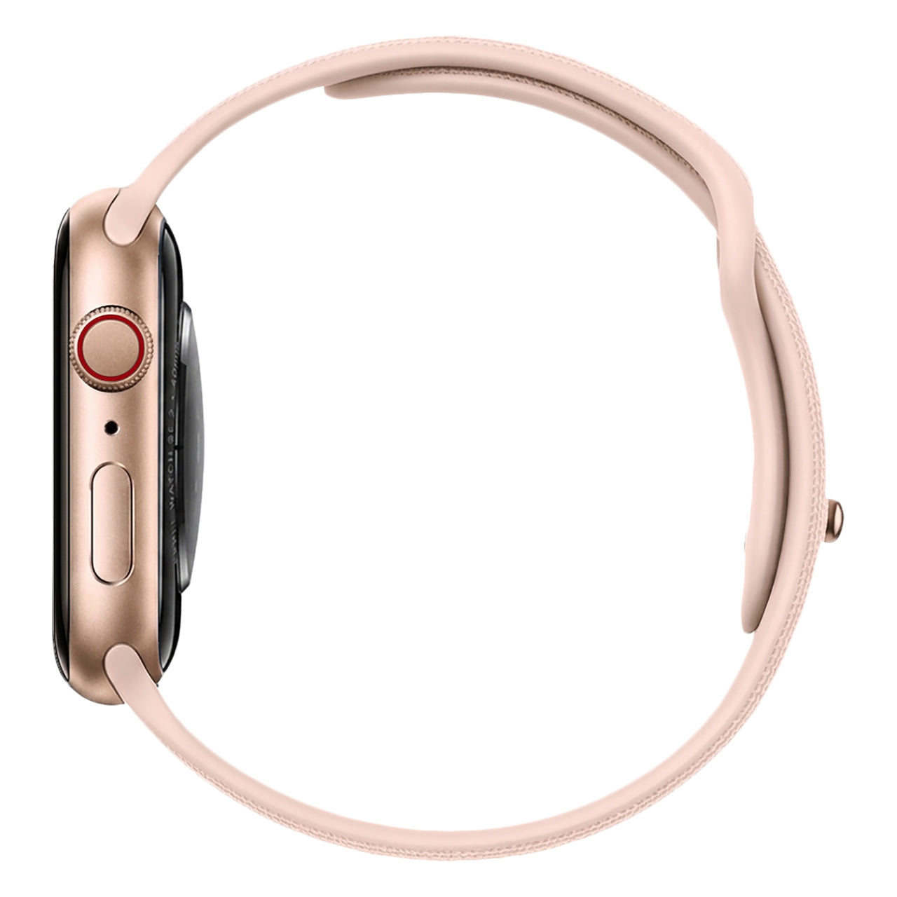 Gold Aluminum with Pink Sand Sport Band