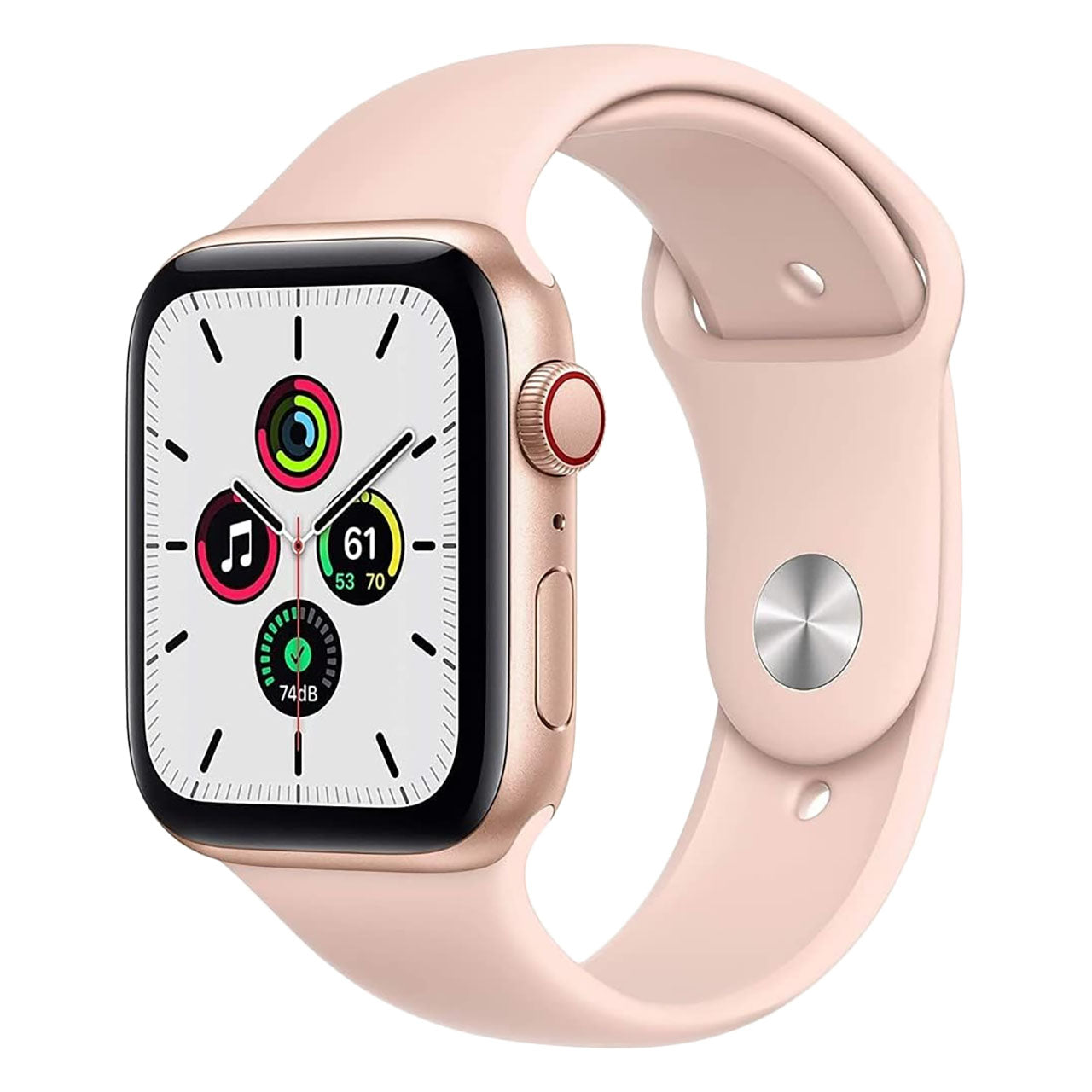 Gold Aluminum with Pink Sand Sport Band