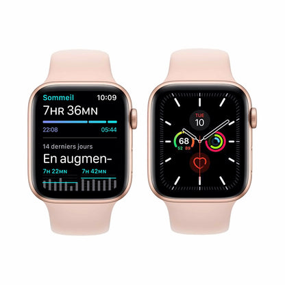 Gold Aluminum with Pink Sand Sport Band