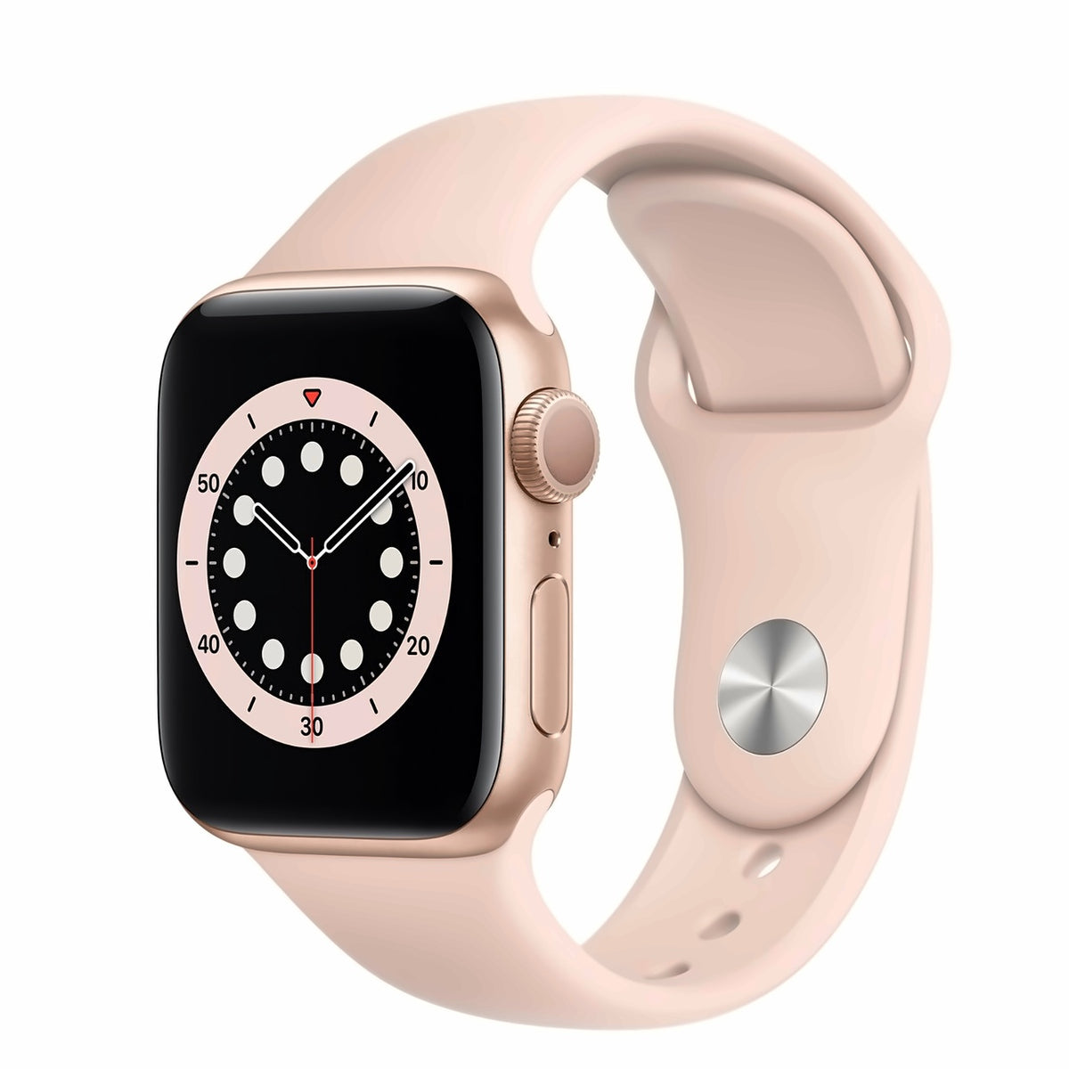Gold Aluminum with Pink Sand Sport Band