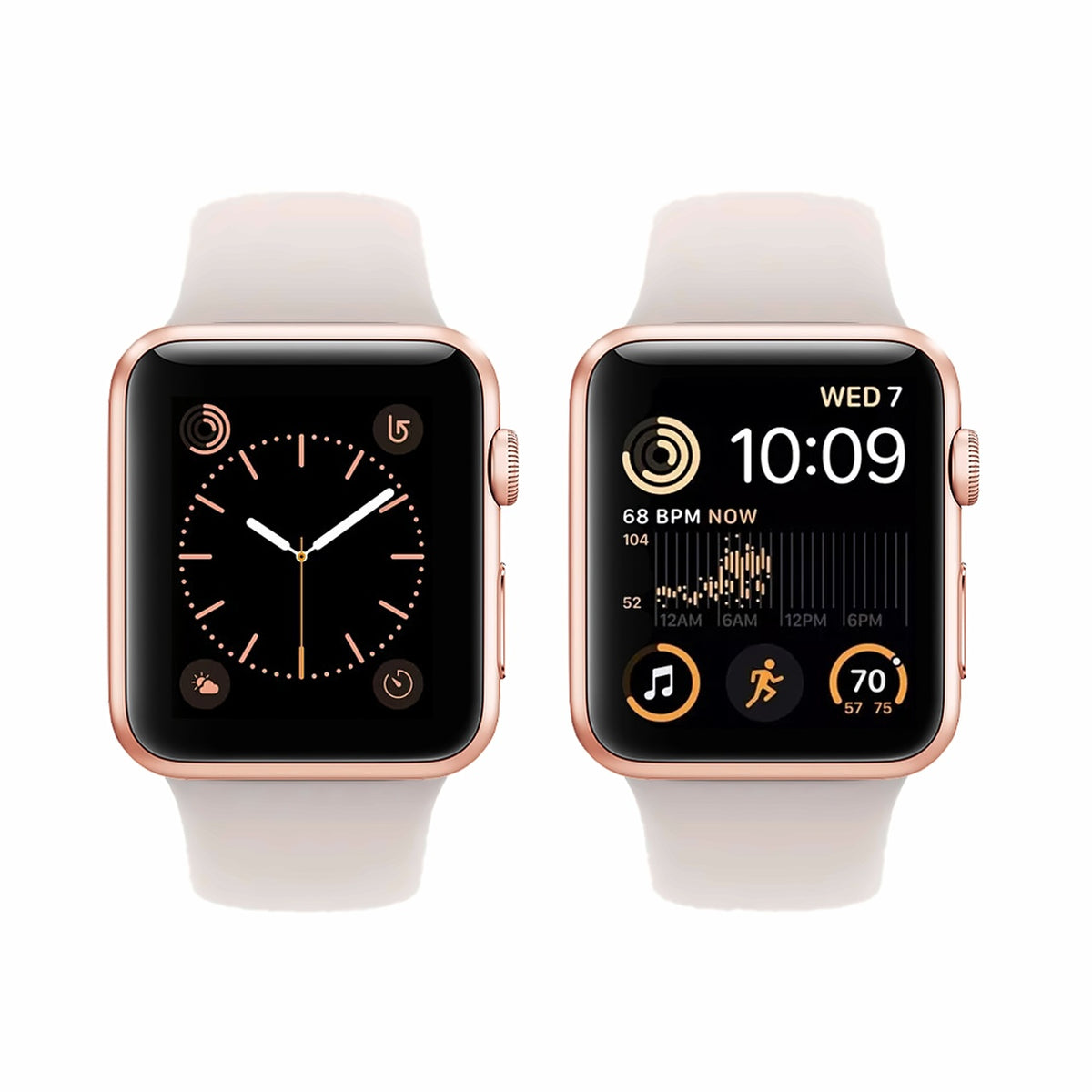 Rose Gold Aluminum with Starlight Sport Band