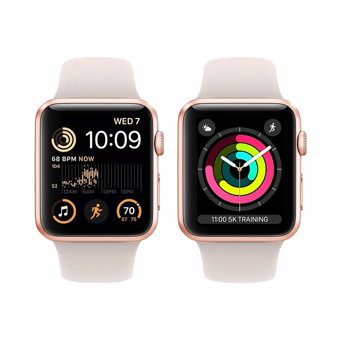 Rose Gold Aluminum with Starlight Sport Band