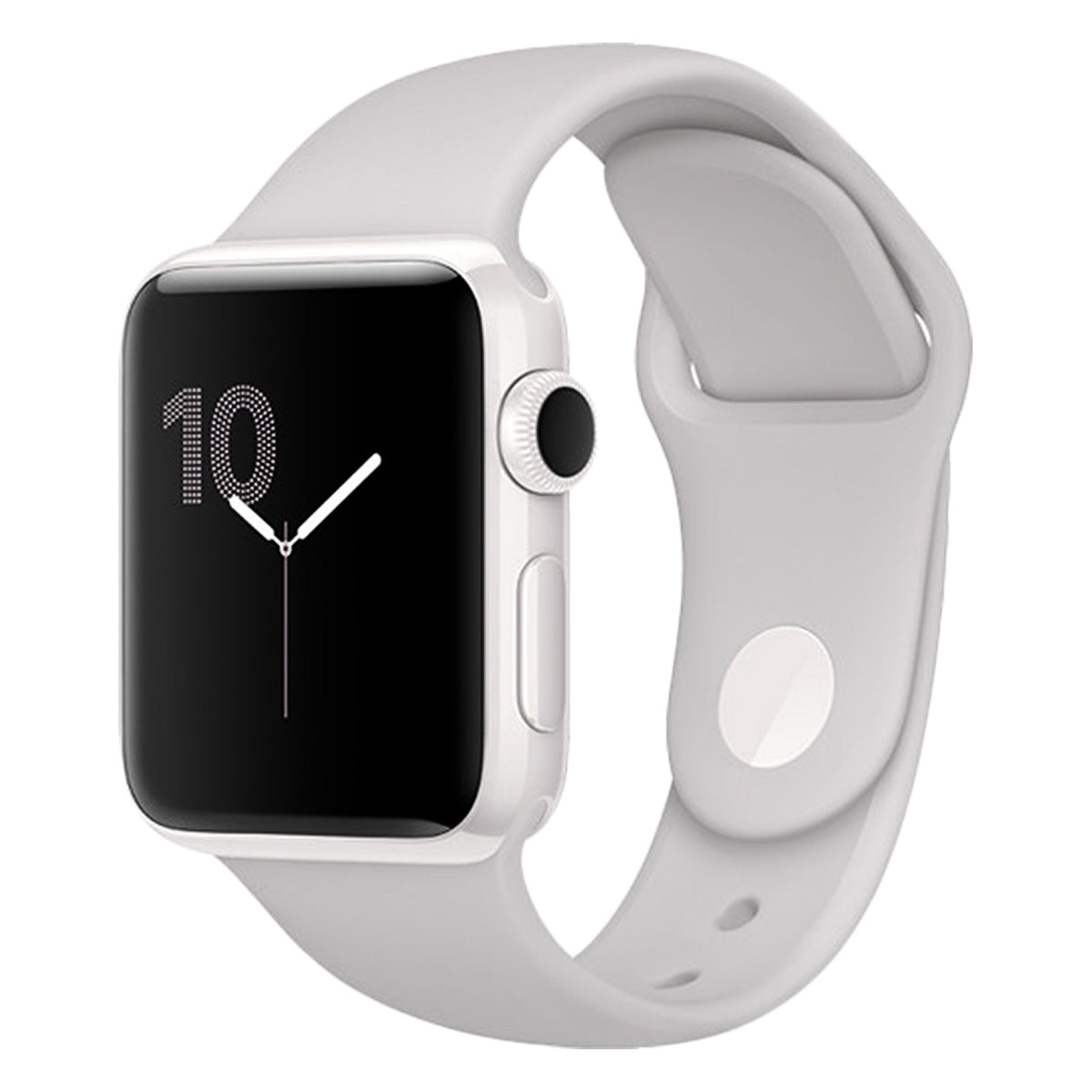 White Ceramic with White Sport Band