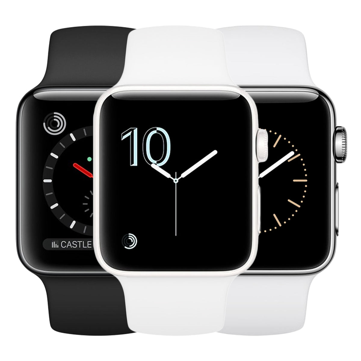 White Ceramic with White Sport Band