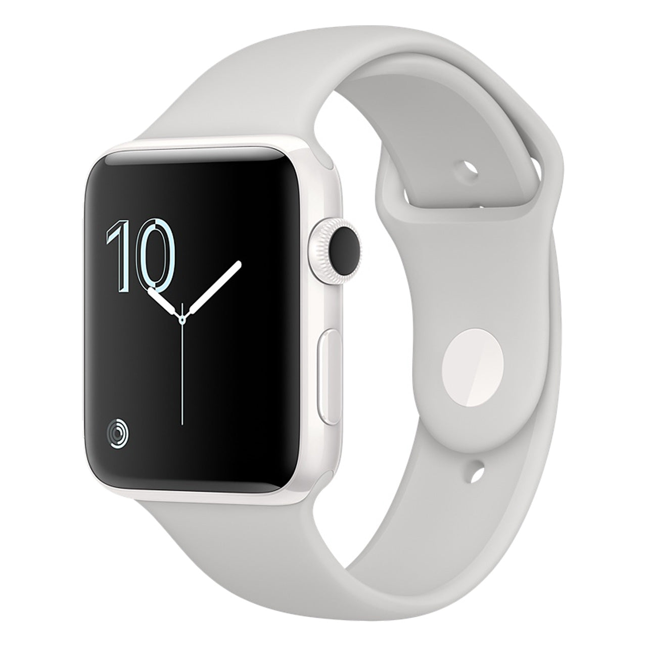White Ceramic with White Sport Band