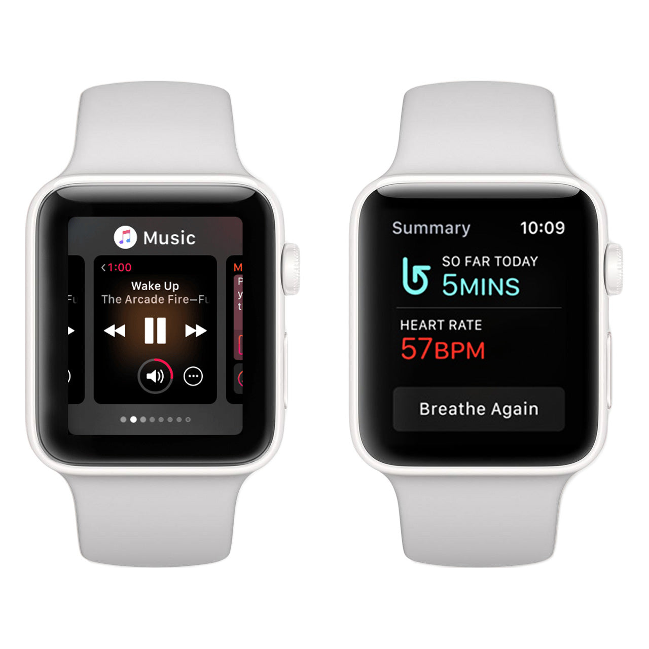 White Ceramic with White Sport Band