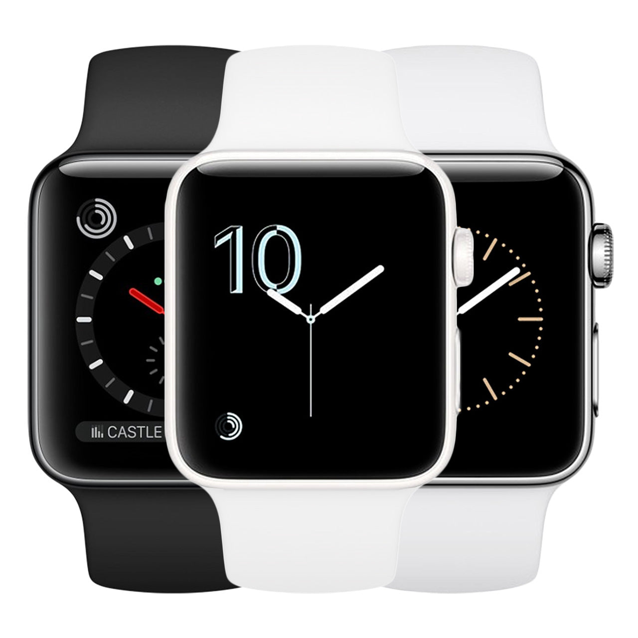 White Ceramic with White Sport Band