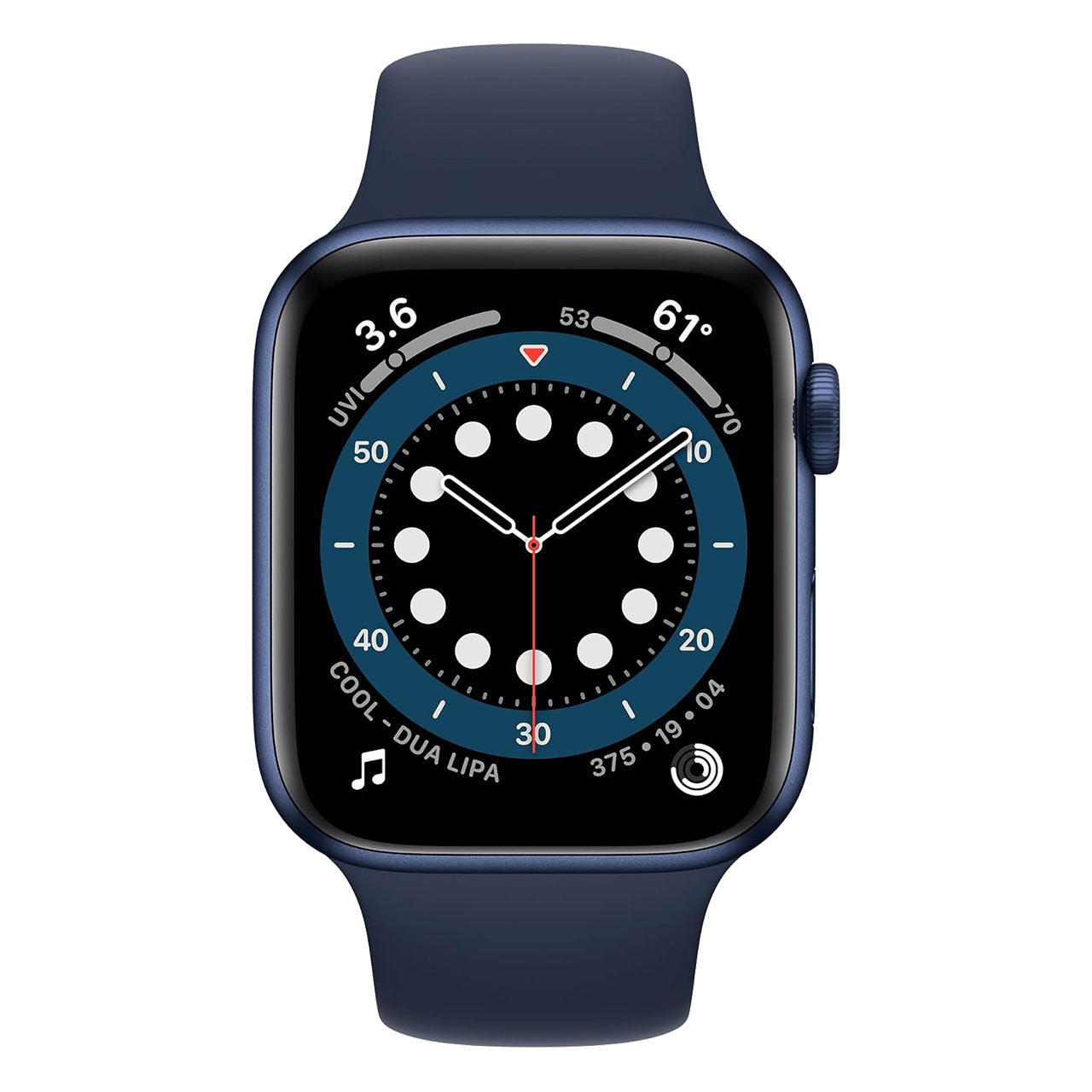 Blue Aluminum with Deep Navy Sport Band