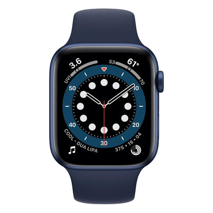 Blue Aluminum with Deep Navy Sport Band