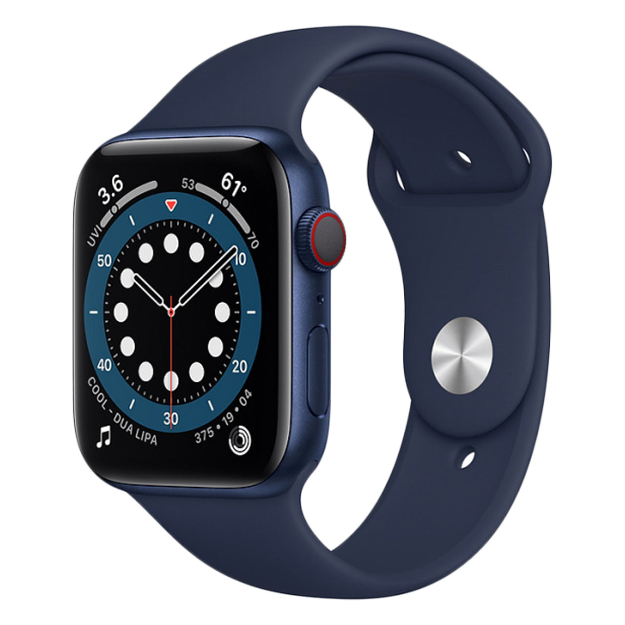 Blue Aluminum with Deep Navy Sport Band
