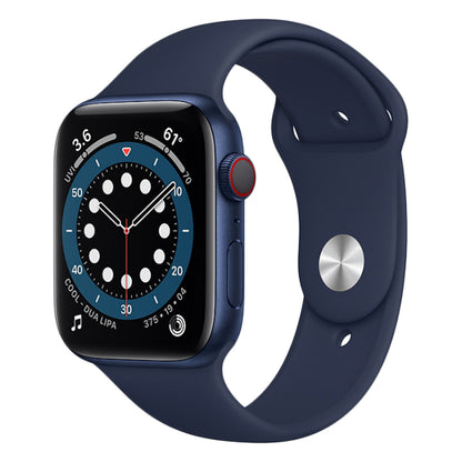 Blue Aluminum with Deep Navy Sport Band