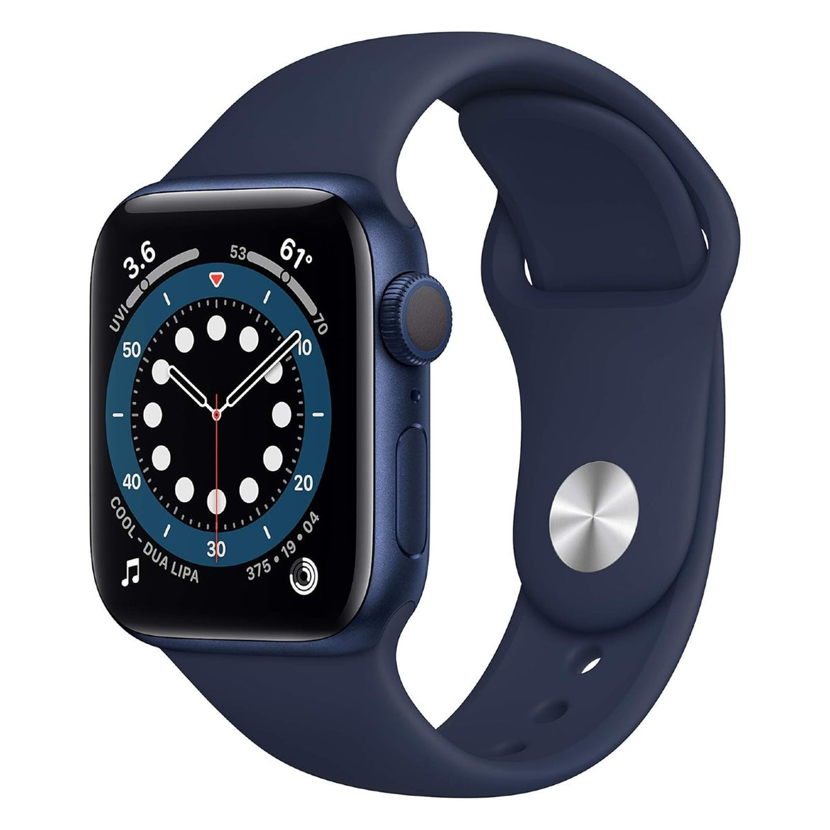 Blue Aluminum with Deep Navy Sport Band
