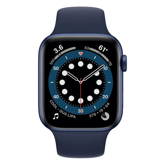 Blue Aluminum with Deep Navy Sport Band