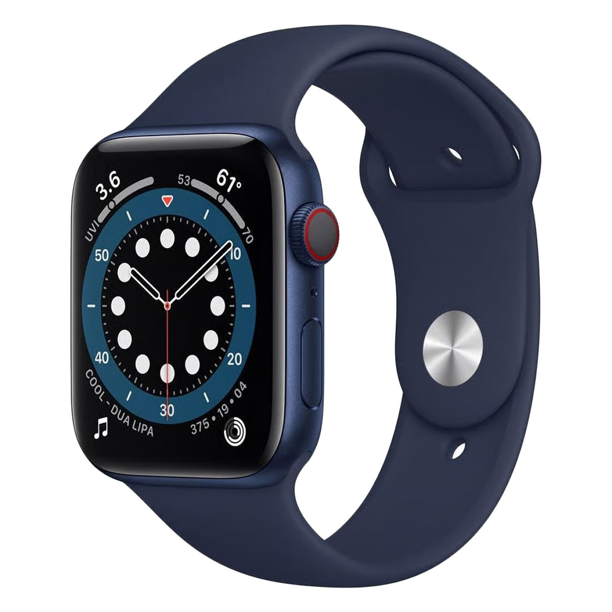 Blue Aluminum with Deep Navy Sport Band