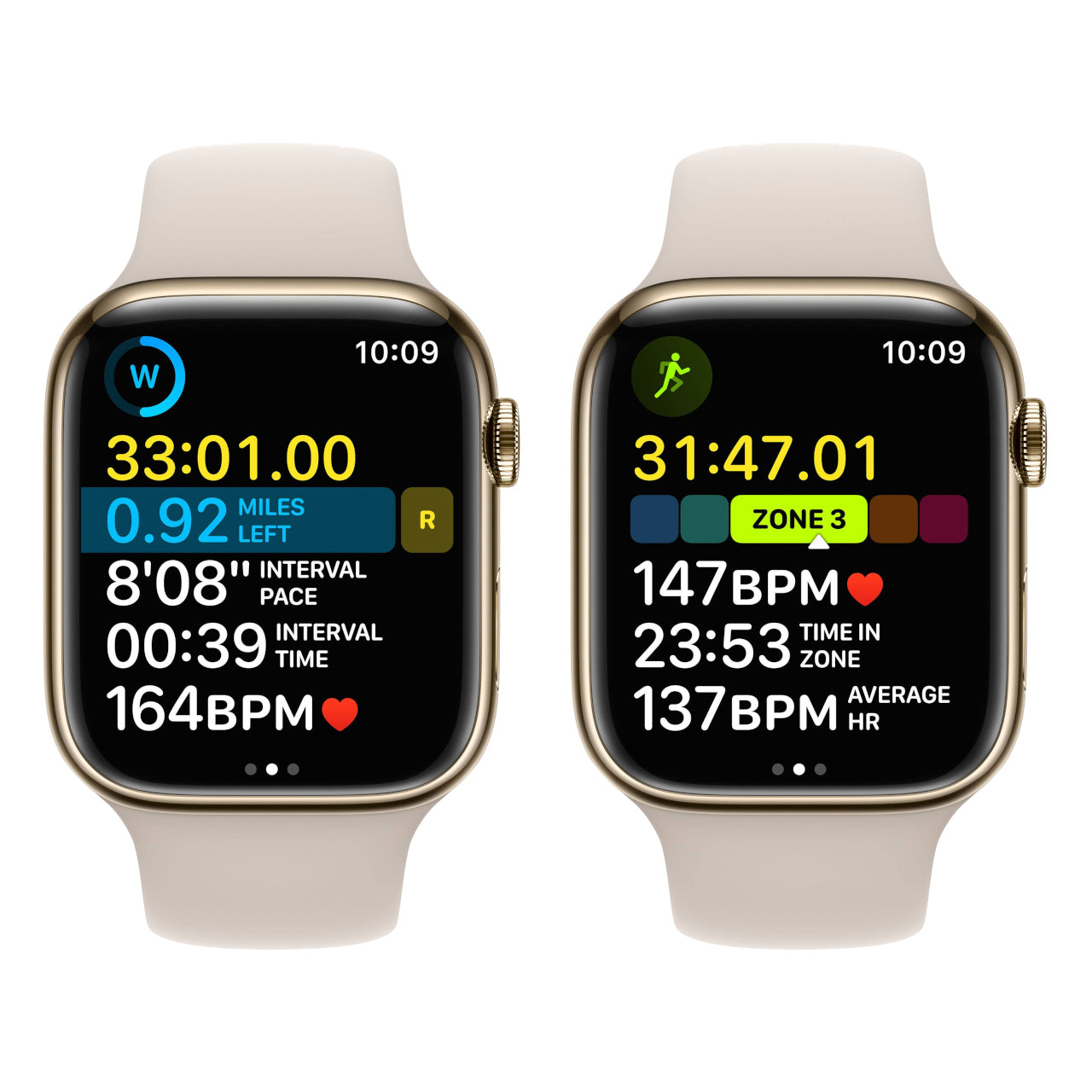 Gold Stainless Steel with Starlight Sport Band