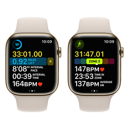 Gold Stainless Steel with Starlight Sport Band