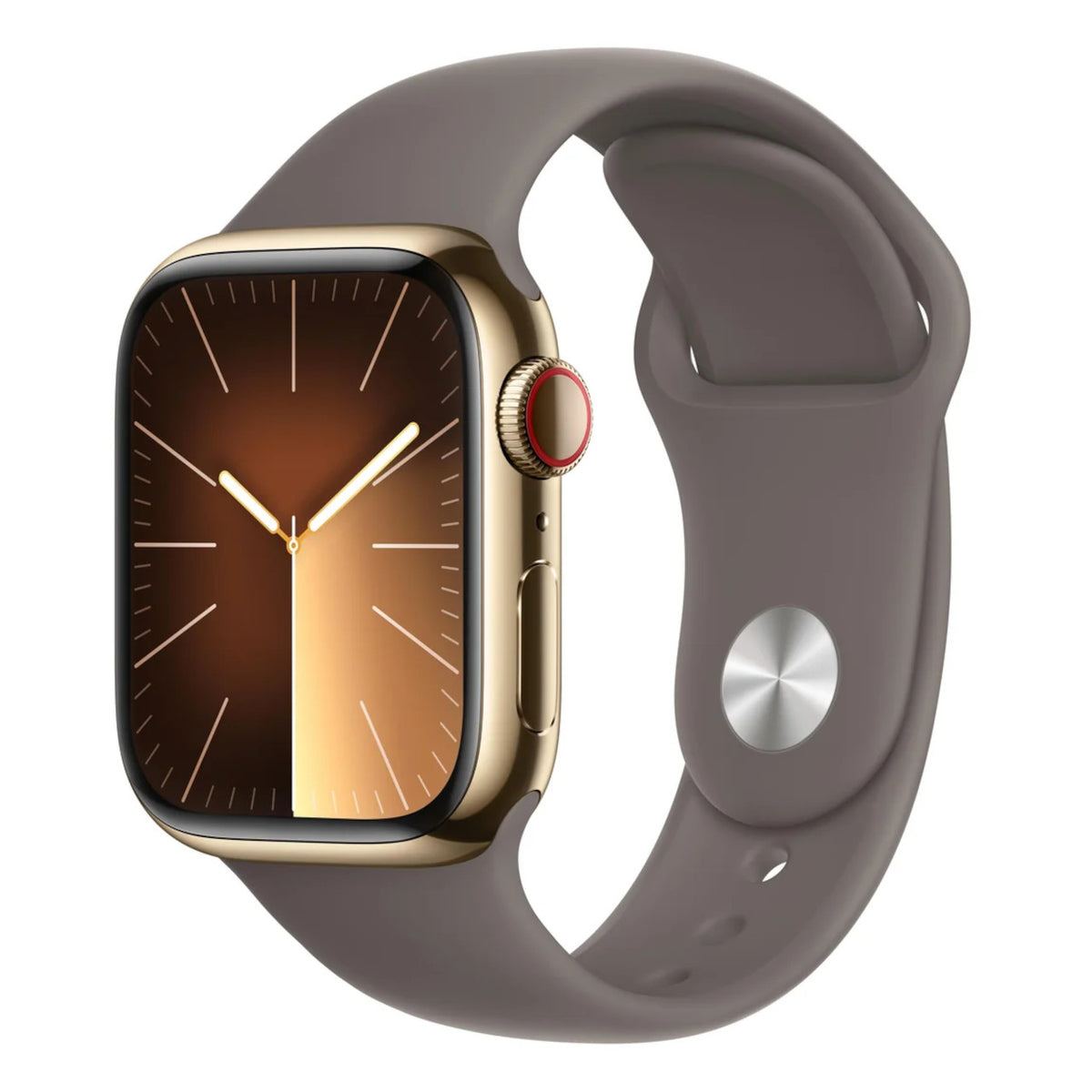 Gold Stainless Steel with Clay Sport Band