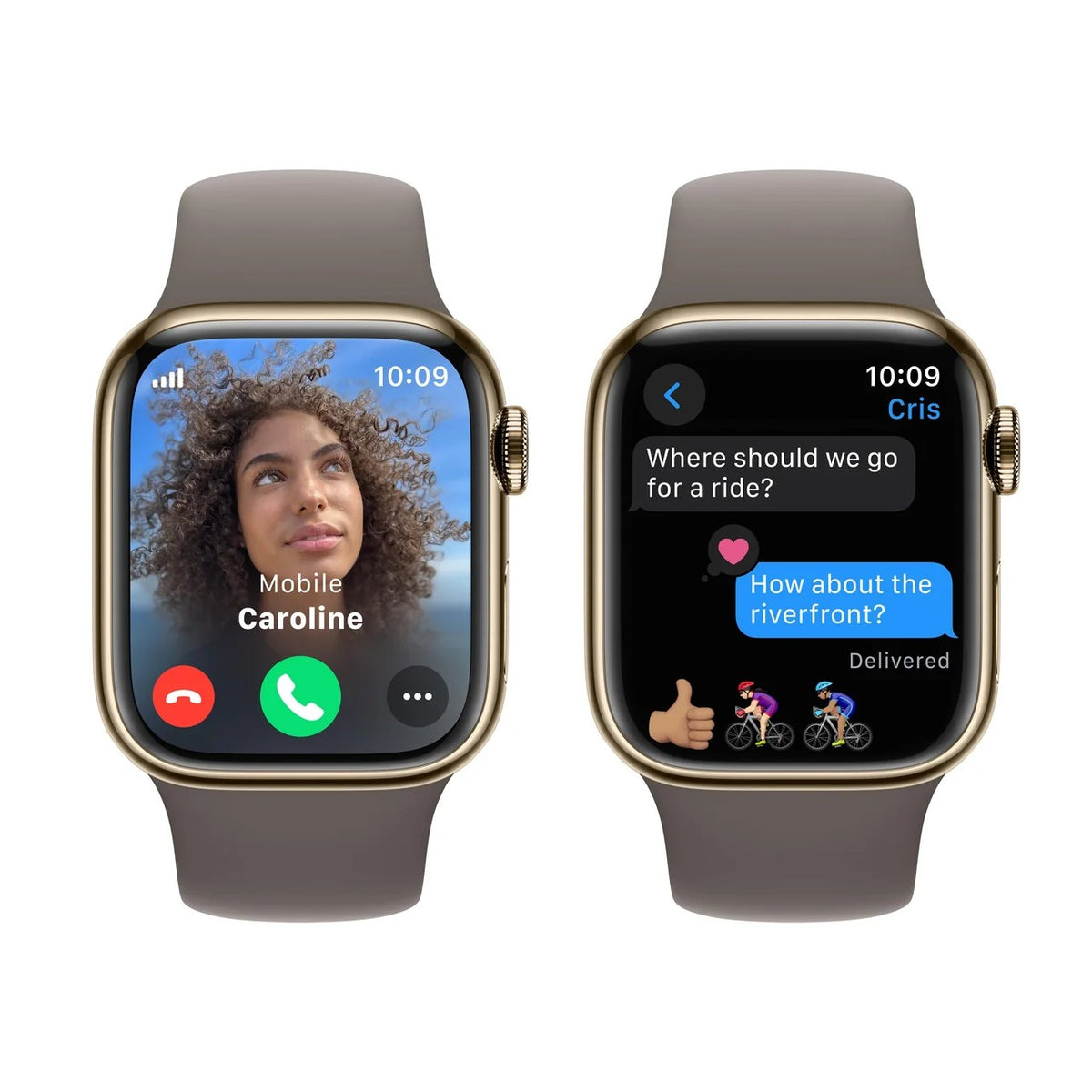 Gold Stainless Steel with Clay Sport Band