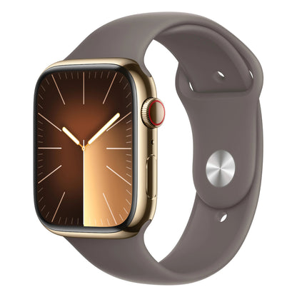 Gold Stainless Steel with Clay Sport Band
