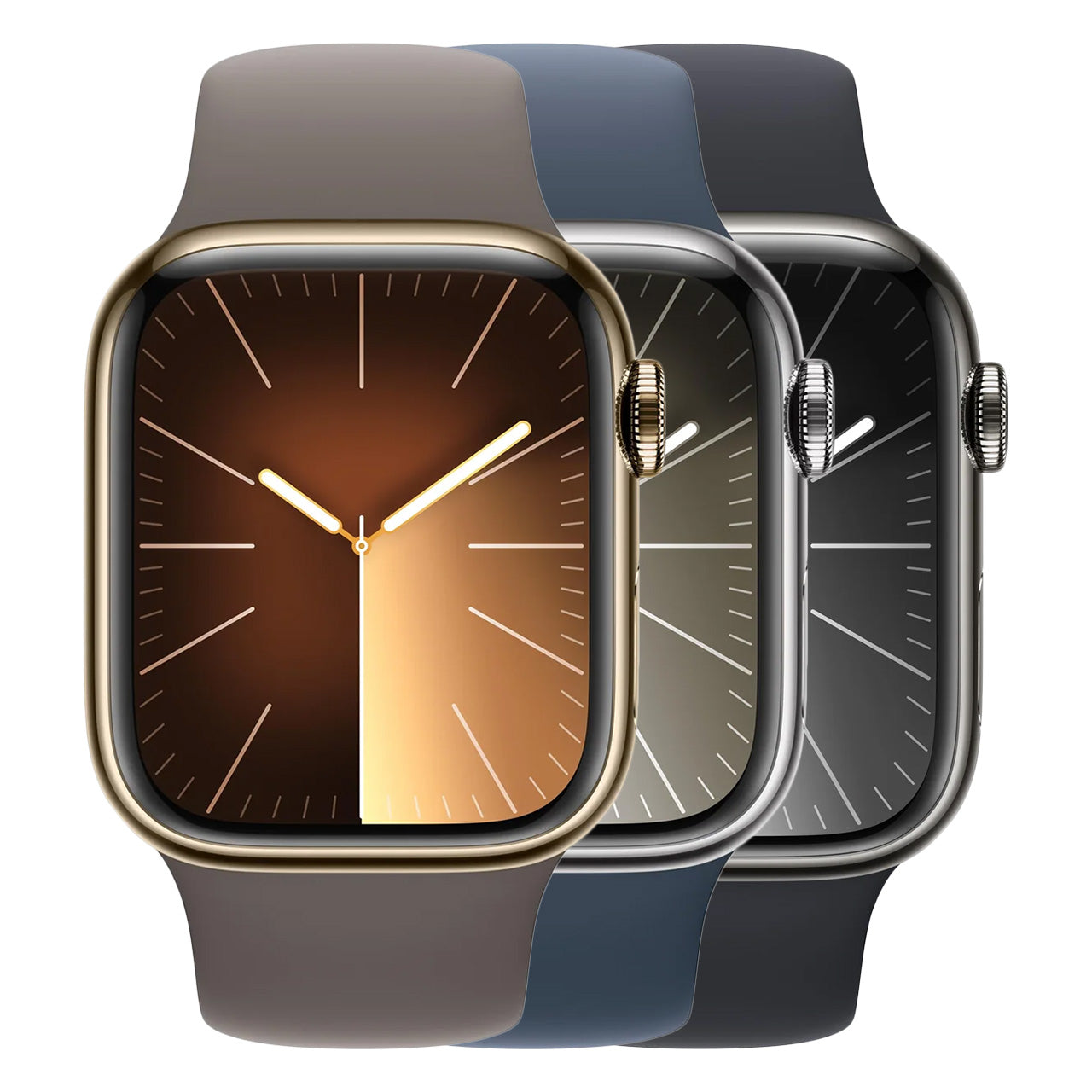 Gold Stainless Steel with Clay Sport Band