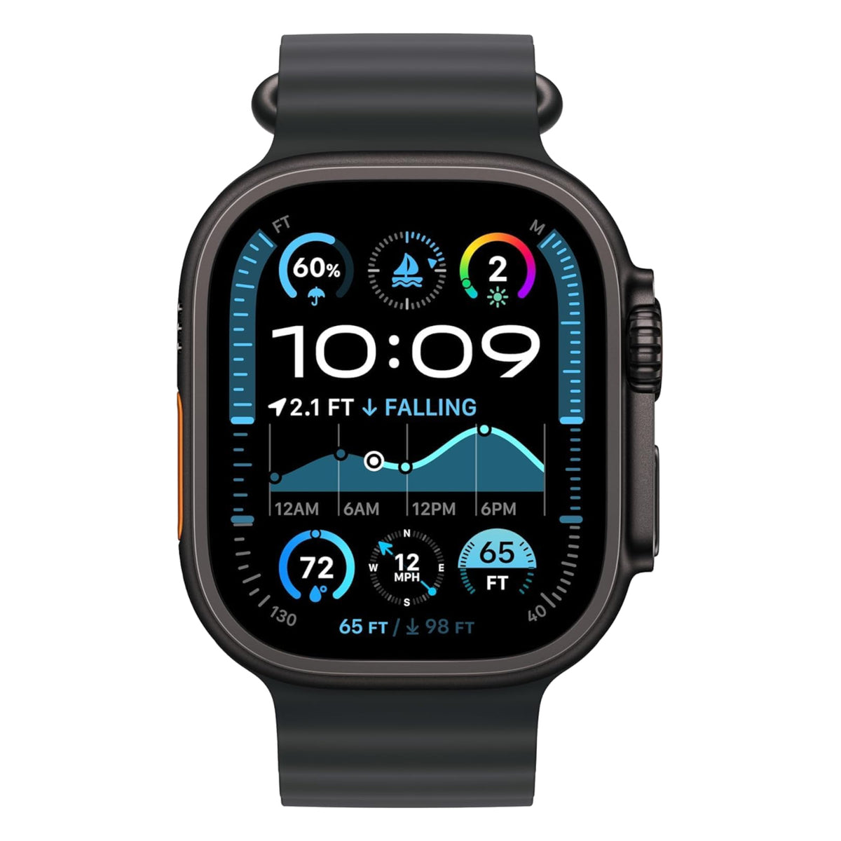 Black Titanium with Black Ocean Band