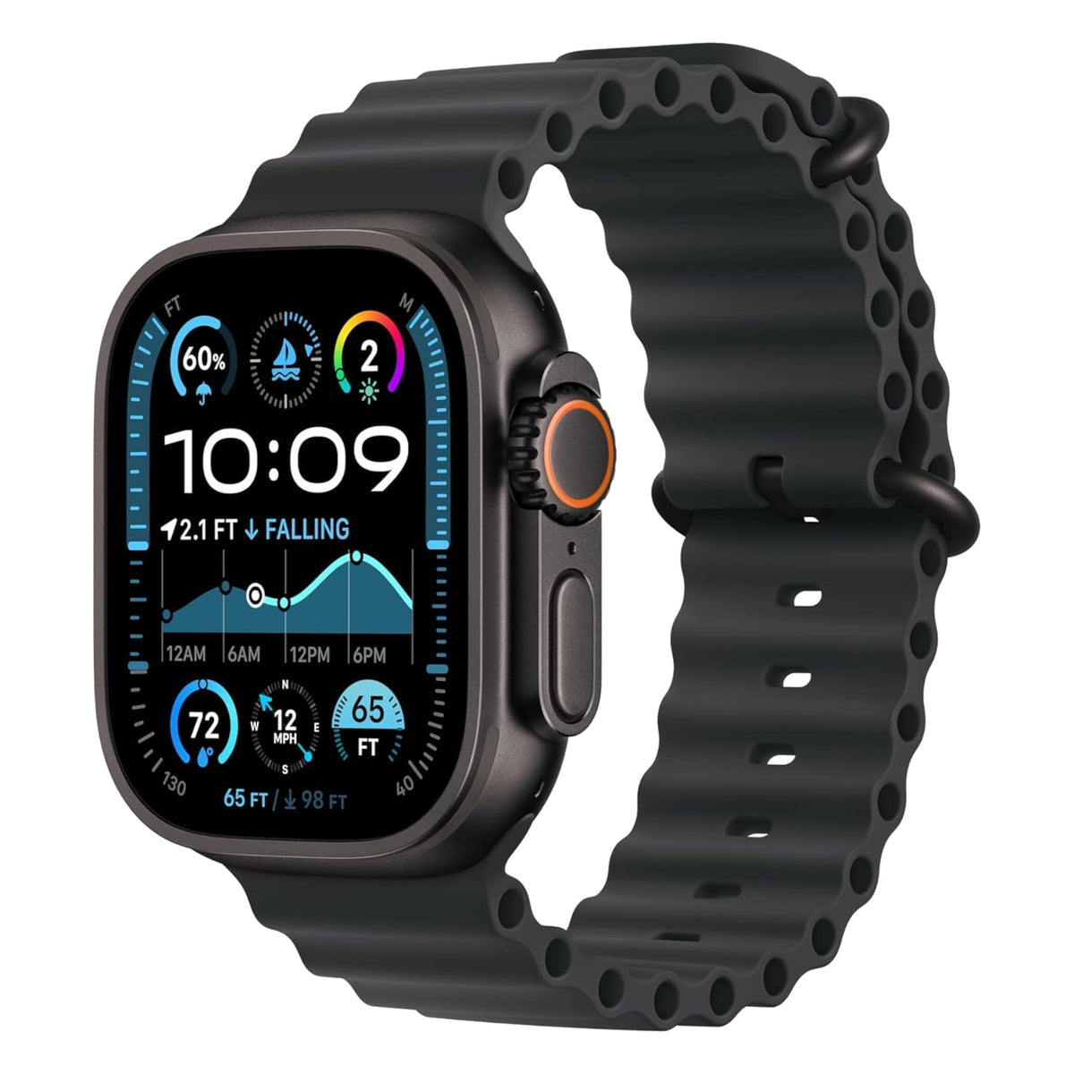 Black Titanium with Black Ocean Band