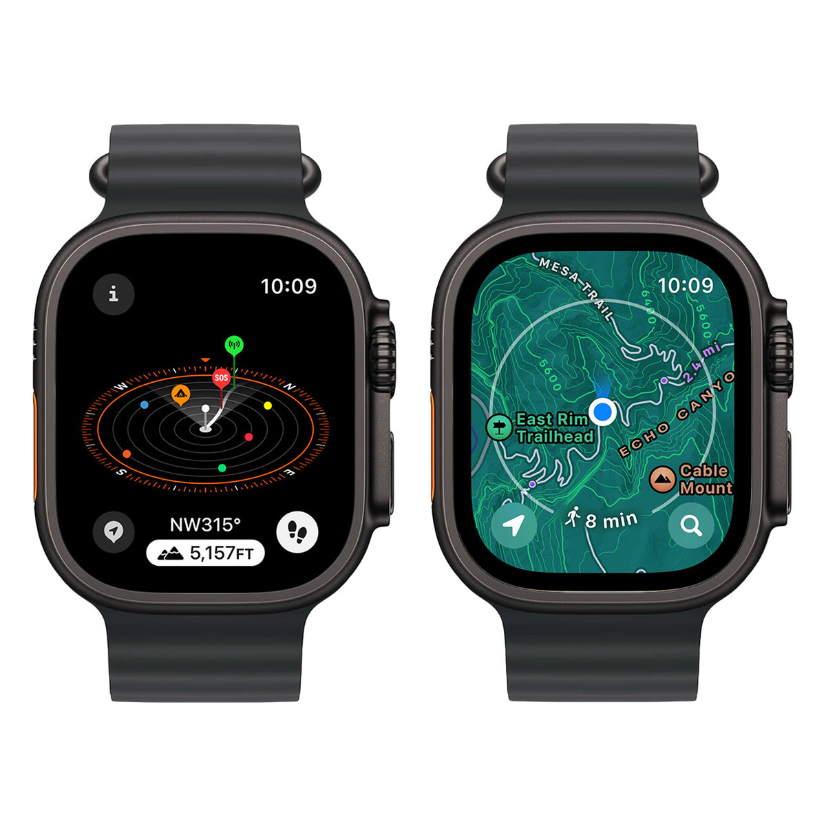 Black Titanium with Black Ocean Band