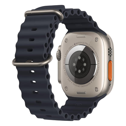Natural Titanium with Midnight Ocean Band